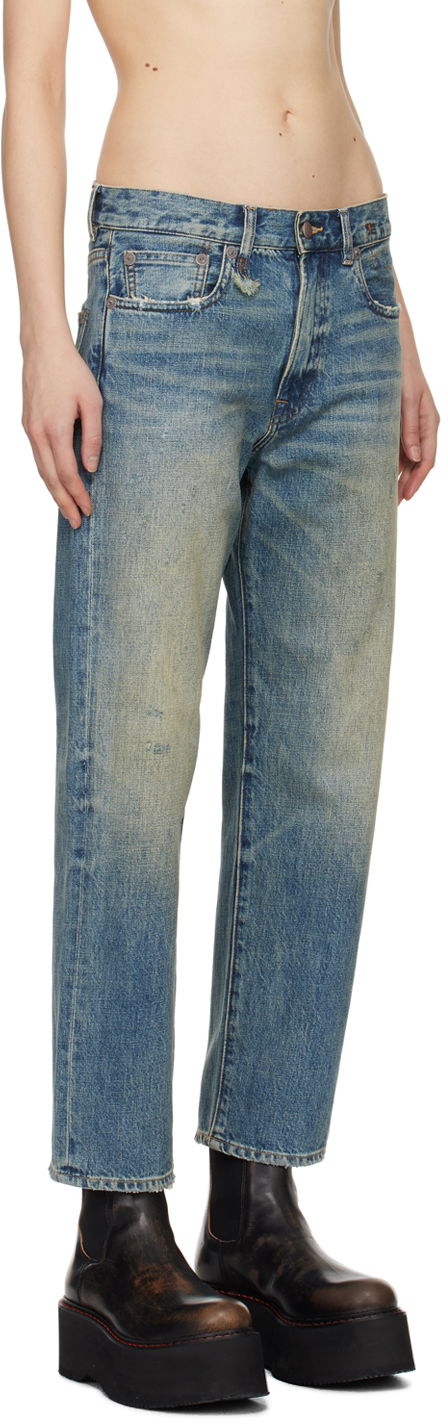 Дънки R13 R13 Boyfriend Jeans Синьо | R13W5083-D173A, 1