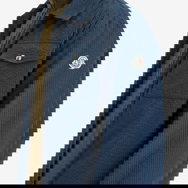Ветровка Moncler Seersucker Shirt X-Small Тъмно синьо | 2F000-23-598JC-780, 5
