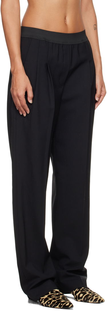 Панталони Loulou de Saison Loulou de Saison Elasticated Waistline Trousers Черно | NIRO, 1