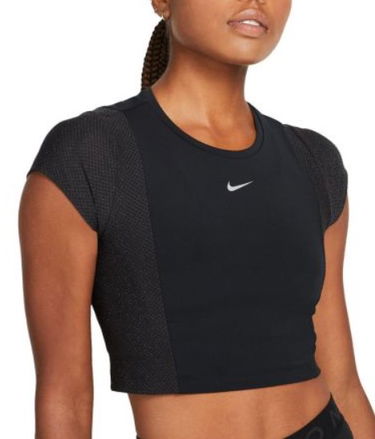 Съкратен топ Nike Triko Pro Dri-FIT Черно | dd6501-010, 0