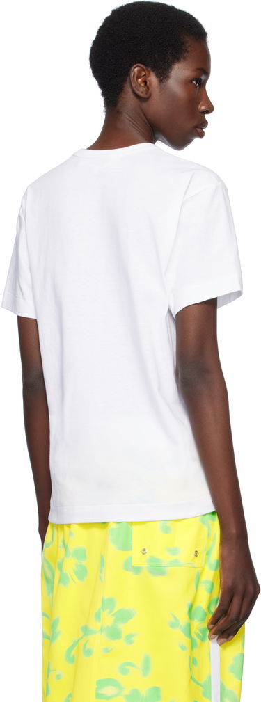 Тениска Comme des Garçons CDG Play Rhinestone Heart T-Shirt Бяло | AX-T801-051, 2