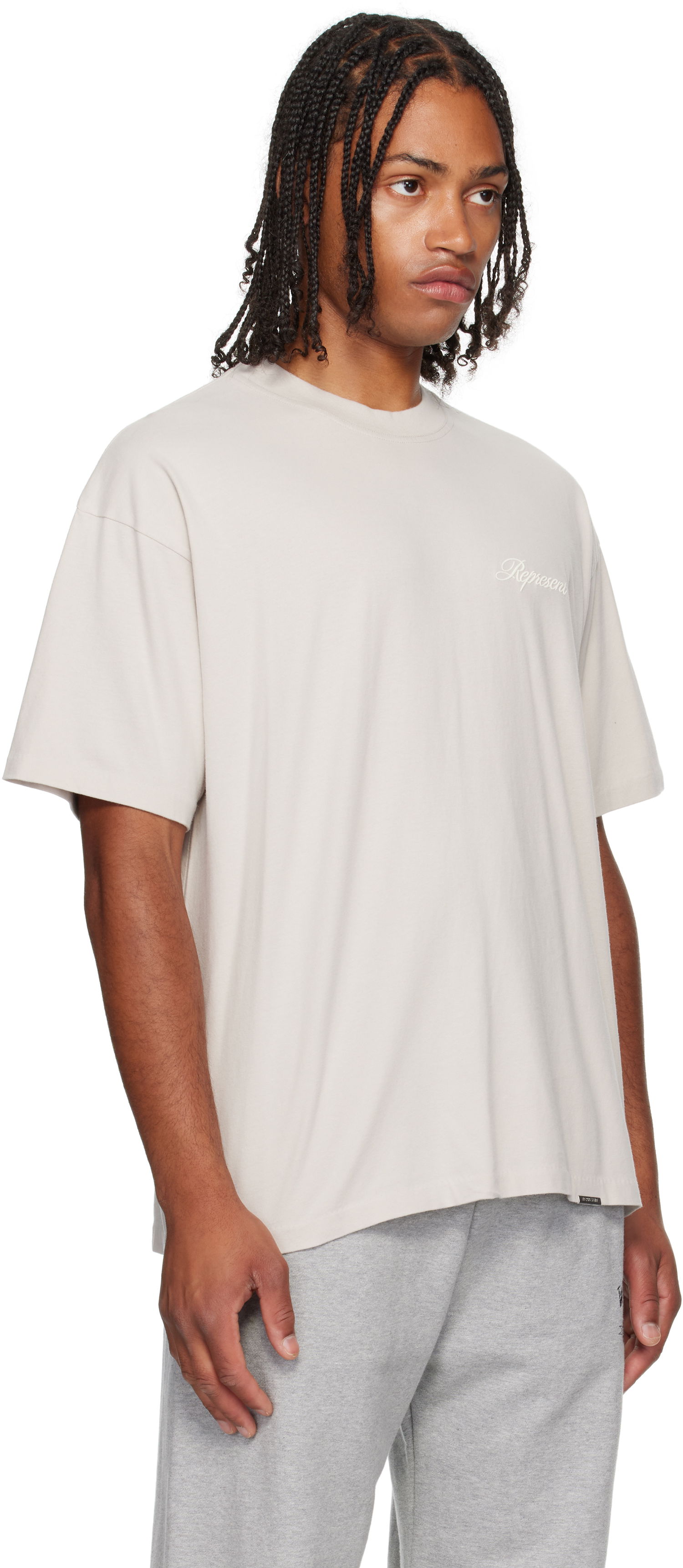 Тениска Represent Clo Script Logo T-shirt Бежово | MLM100026, 1