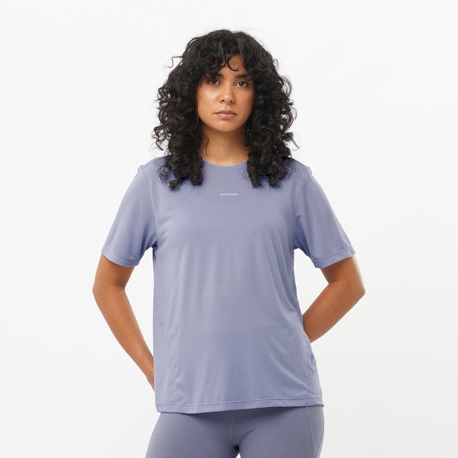 Тениска Salomon Shakeout Core Tee Лилаво | LC2704400