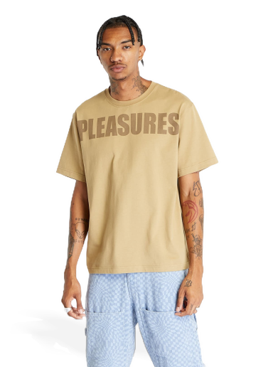 Тениска Pleasures Expand Heavyweight Short Sleeve Tee Brown Кафяво | P23F032 BROWN