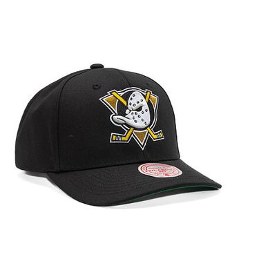 Шапка с козирка Mitchell & Ness NHL Team Ground 2.0 Pro Snapback Anaheim Ducks Black Черно | HHSS5370-ADUYYPPPBLCK, 0