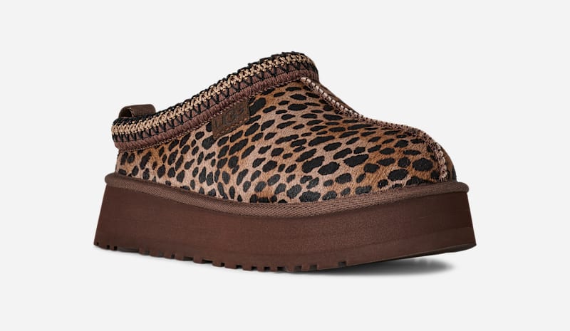 Кецове и обувки UGG Tazz Caspian Cow Hair Slippers Кафяво | 1178430-BCDR, 1