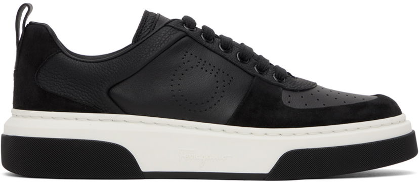 Облекло FERRAGAMO Ferragamo Black Paneled Sneakers Черно | 760590 21171010