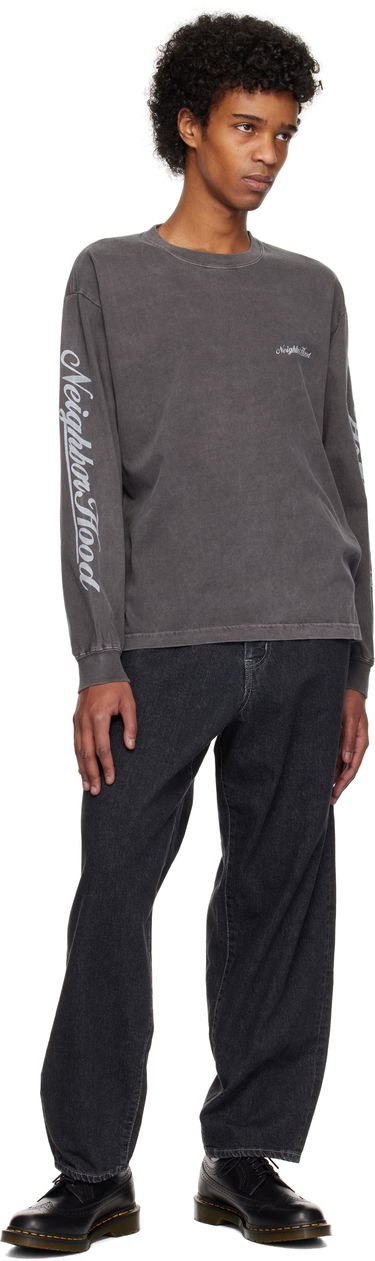 Тениска Neighborhood Neighborhood NH LS-12 Long Sleeve T-Shirt Сиво | 242PCNH-LT12, 3