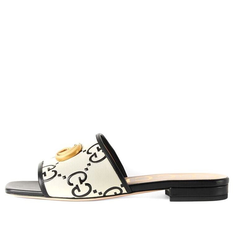Кецове и обувки Gucci GG Slide Sandals Бяло | 677584-UM920-1193