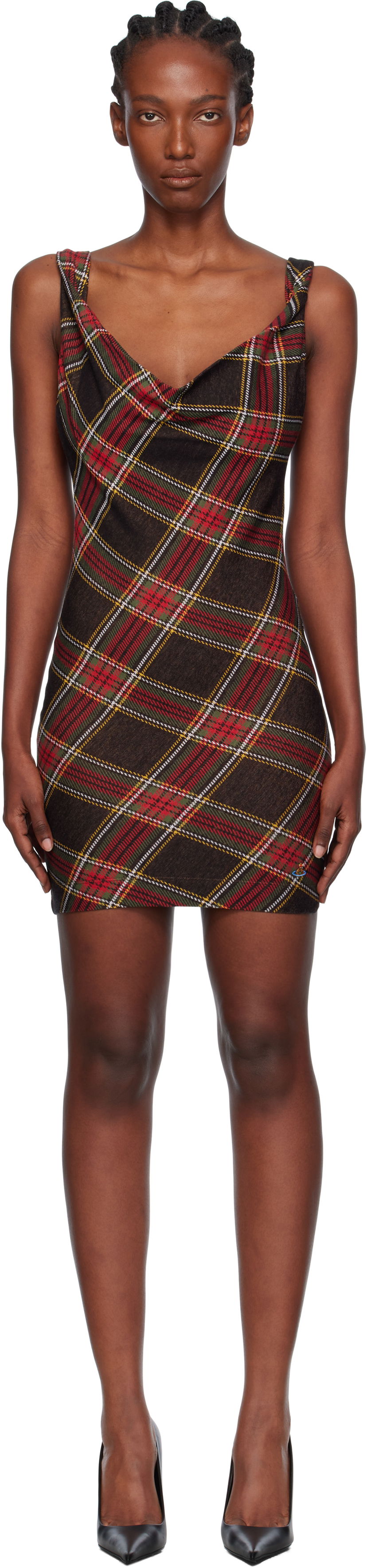 Pокля Vivienne Westwood Vivienne Westwood Anna Plaid Pencil Minidress Многоцветен | 1601004T-J009T-
