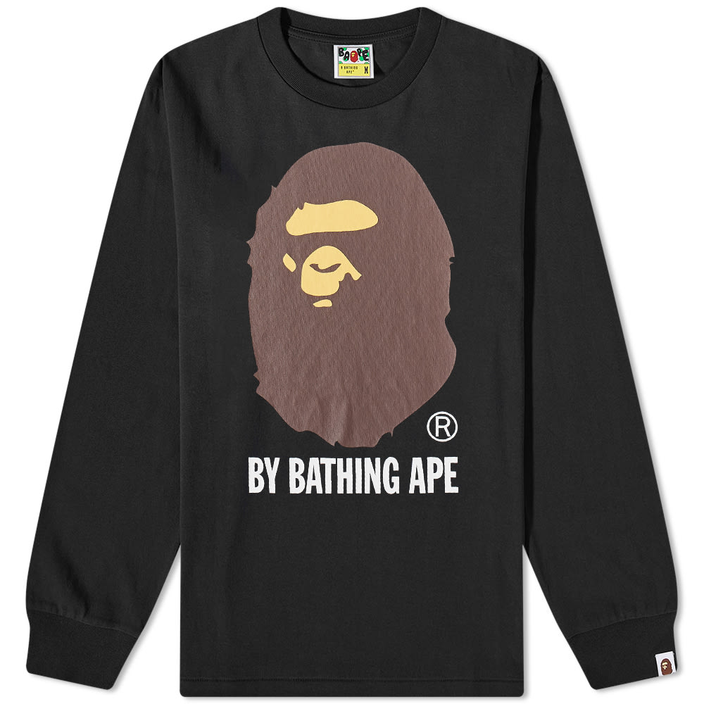 Тениска BAPE Long Sleeve Tee Черно | 001LTI801012M-BLK, 0