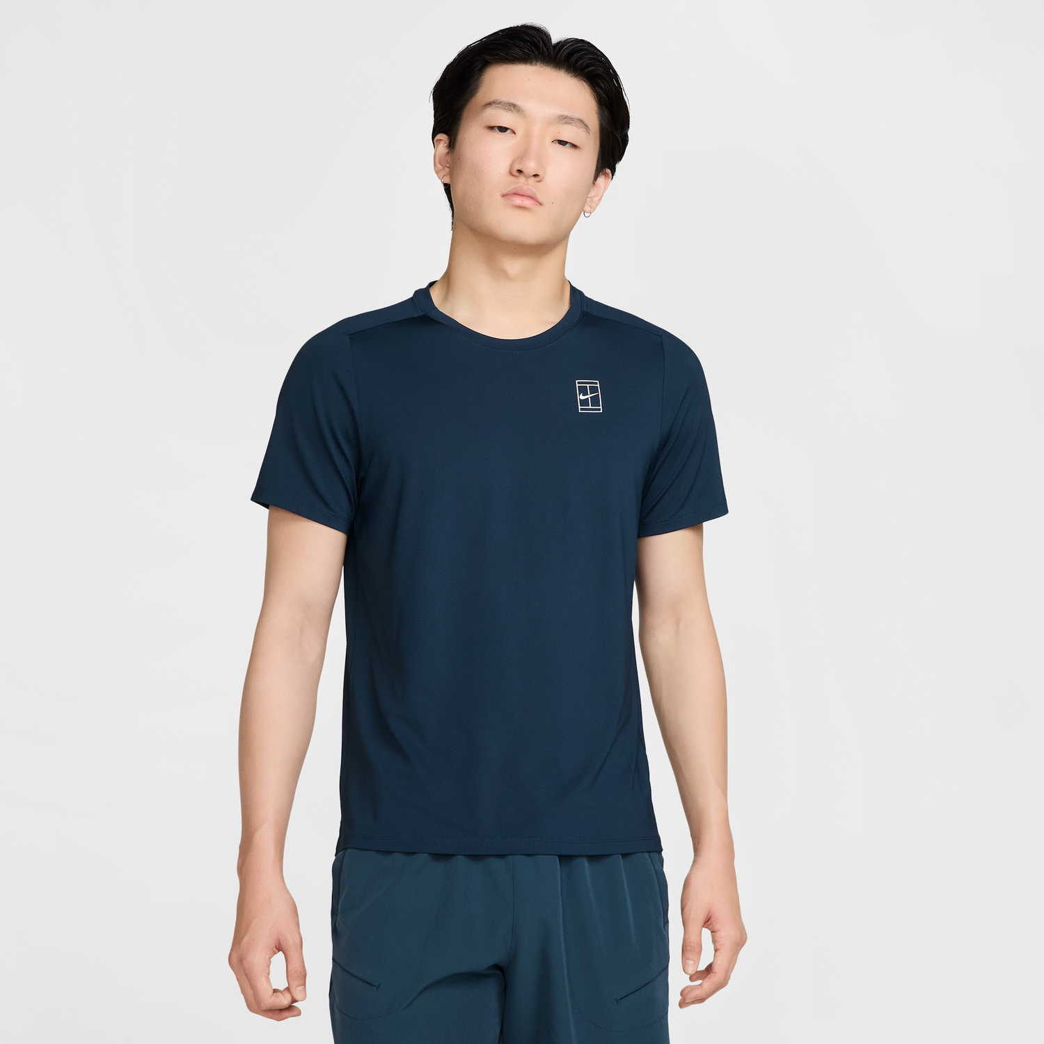 Тениска Nike NikeCourt Advantage Dri-FIT Tennis T-Shirt Тъмно синьо | FZ6910-478, 0
