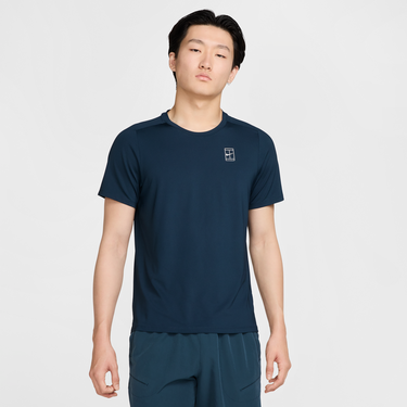 Тениска Nike NikeCourt Advantage Dri-FIT Tennis T-Shirt Тъмно синьо | FZ6910-478, 0