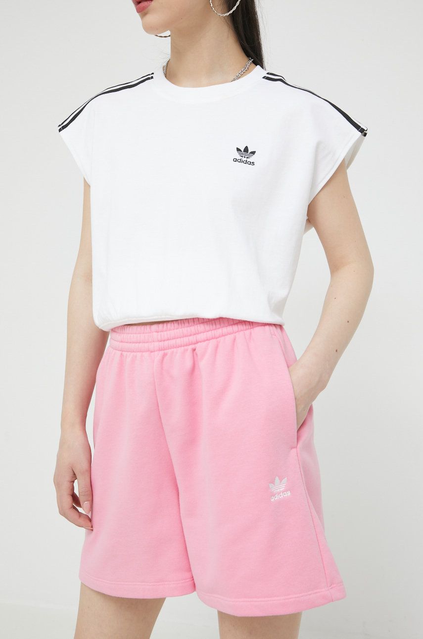 Къси панталони adidas Originals High Waist Shorts Розово | HM1817, 0