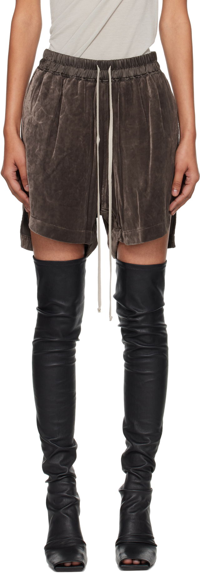 Rick Owens Velvet Boxer Shorts