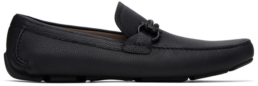 Облекло FERRAGAMO Ferragamo Black Driver Loafers Черно | 713330 02B796001