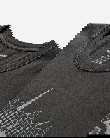 Тениска Neighborhood Washed Longsleeve T-Shirt with Skull Graphic and Gothic Sleeves Черно | 252PCNH-LT15 BLACK, 3