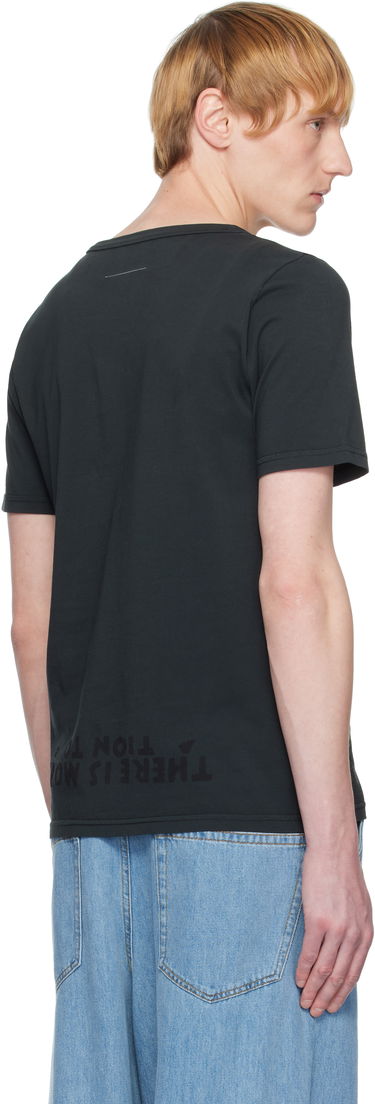 Тениска Maison Margiela MM6 Maison Margiela V-Neck Jersey T-Shirt Черно | SH2GC0022 M20115, 2