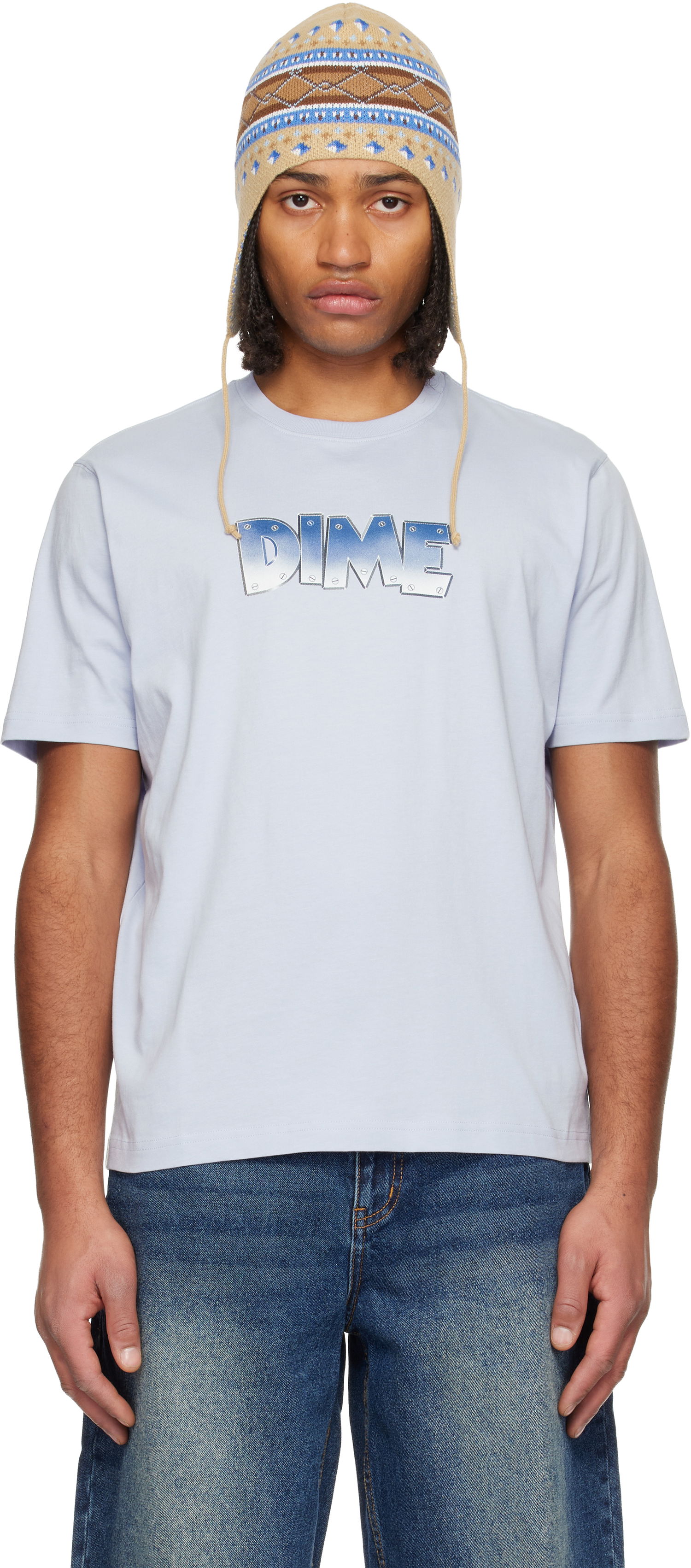 Тениска Dime Heavy Graphic T-shirt Синьо | DIMEHO2572LAV, 0