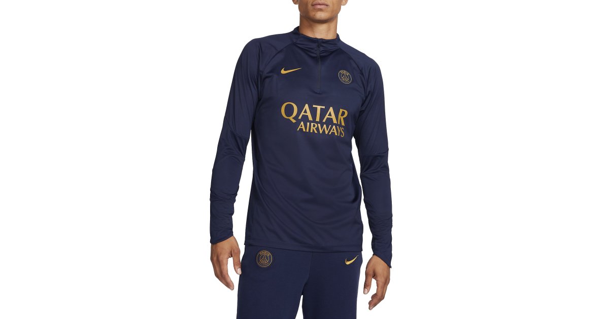 Тениска Nike Paris Saint-Germain Storm-FIT Drill Strike Тъмно синьо | dx2863-499, 1