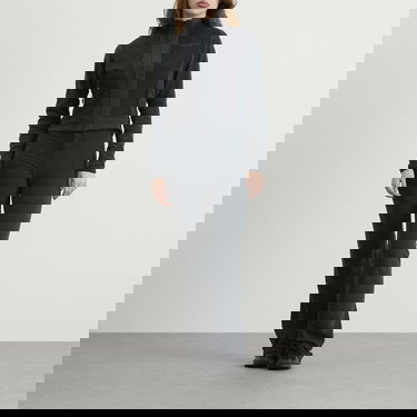 Яке SKIMS Lounge Fleece Zip Up Jacket Черно | ZU-ZUP-8323W-DKT, 4