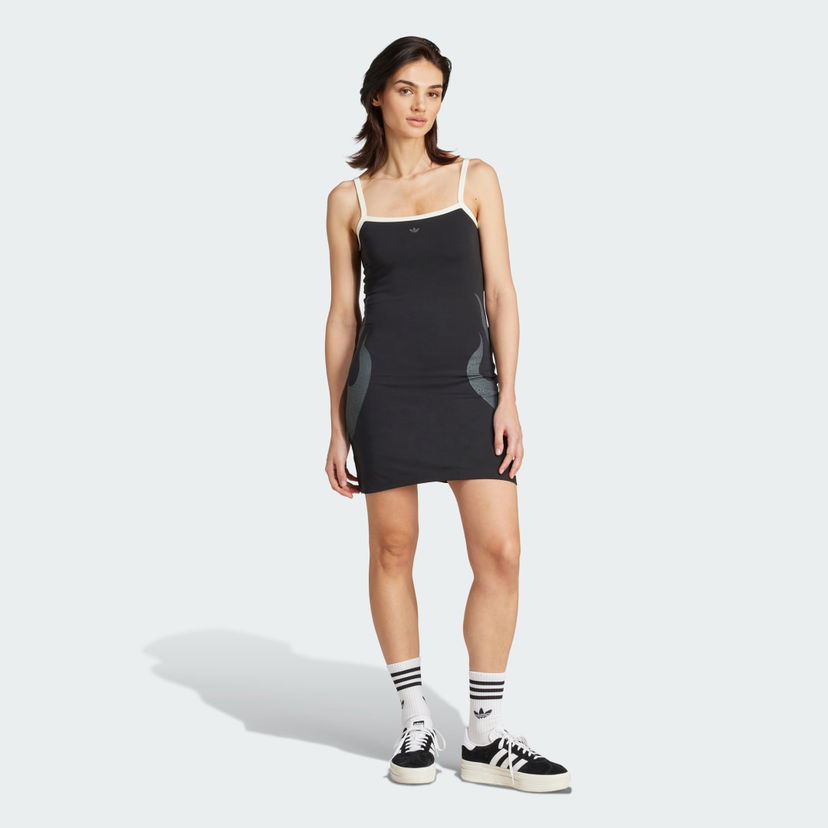Pокля adidas Performance Adidas Originals Flames Tank Dress Черно | JW7266
