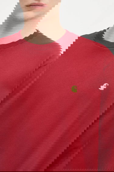 Тениска Carhartt WIP L/S Chase Long Sleeve T-Shirt Червено | I026392.30QXX, 3