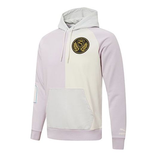 Суитчър Puma Mix Badge Splicing Hoodie Лилаво | 537005-17