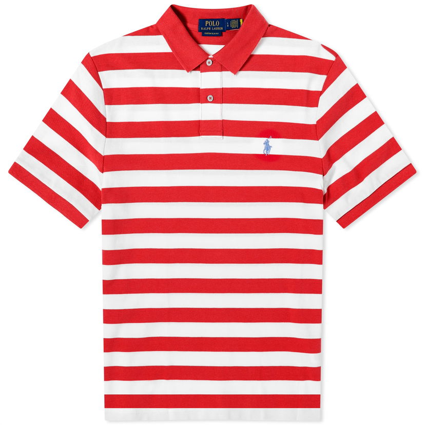 Поло тениска Polo by Ralph Lauren Bold Stripe Polo Shirt Червено | 710934552002