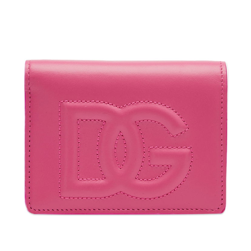 Портфейл Dolce & Gabbana Logo Leather Mini Wallet Glicine Розово | BI1211AG081-80441