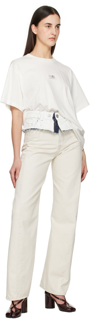 Къси панталони Maison Margiela MM6 Maison Margiela Denim Shorts Бяло | S62TP0041 M30028, 2