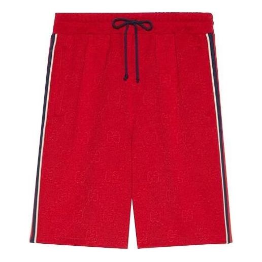 Къси панталони Gucci Knitted Shorts Червено | 662336-XJDEM-6863