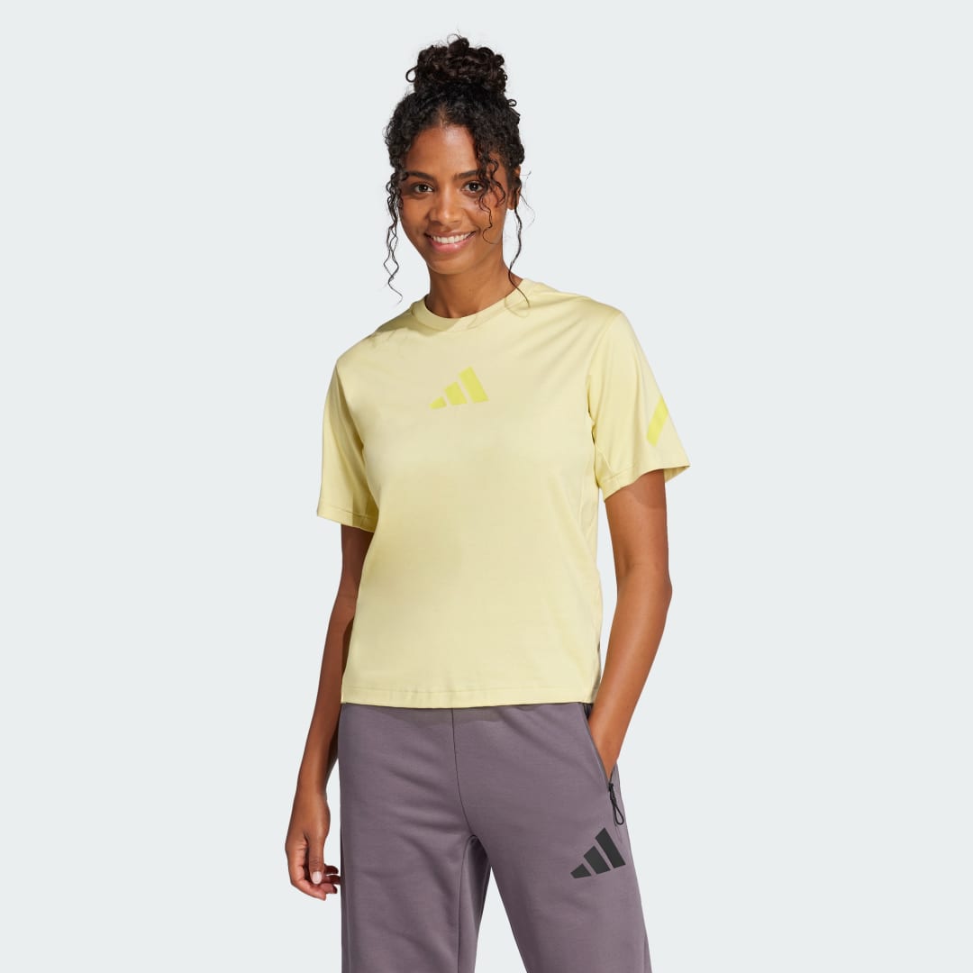 Тениска adidas Performance Training T-Shirt Жълто | JC5400, 0