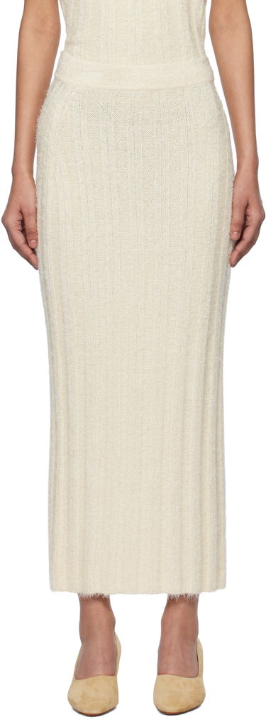 Пола Khaite KHAITE Claire Midi Knit Skirt Бежово | 9751309, 0
