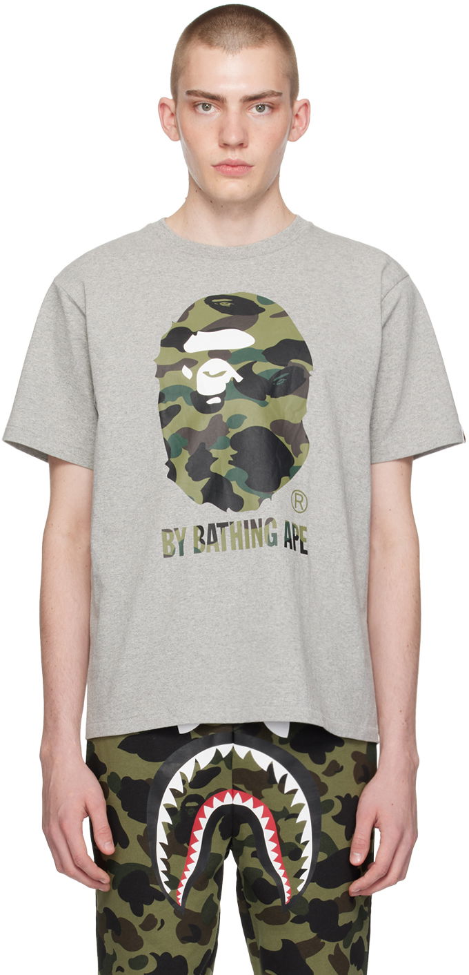 Тениска BAPE 1st Camo T-Shirt Сиво | 001TEK301009M