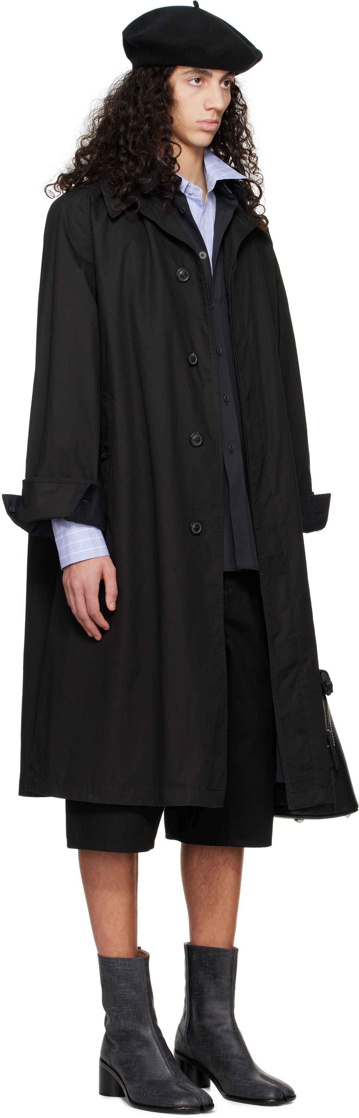 Тренчкот Maison Margiela Maison Margiela Layered Trench Coat Черно | S50AH0137 M35354, 1
