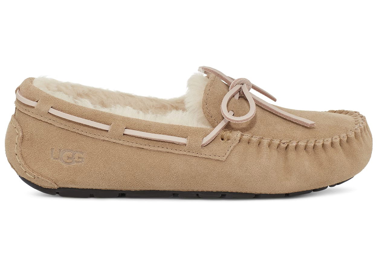 Кецове и обувки UGG Dakota Suede Moccasin Slippers Бежово | 1107949-TAB, 0