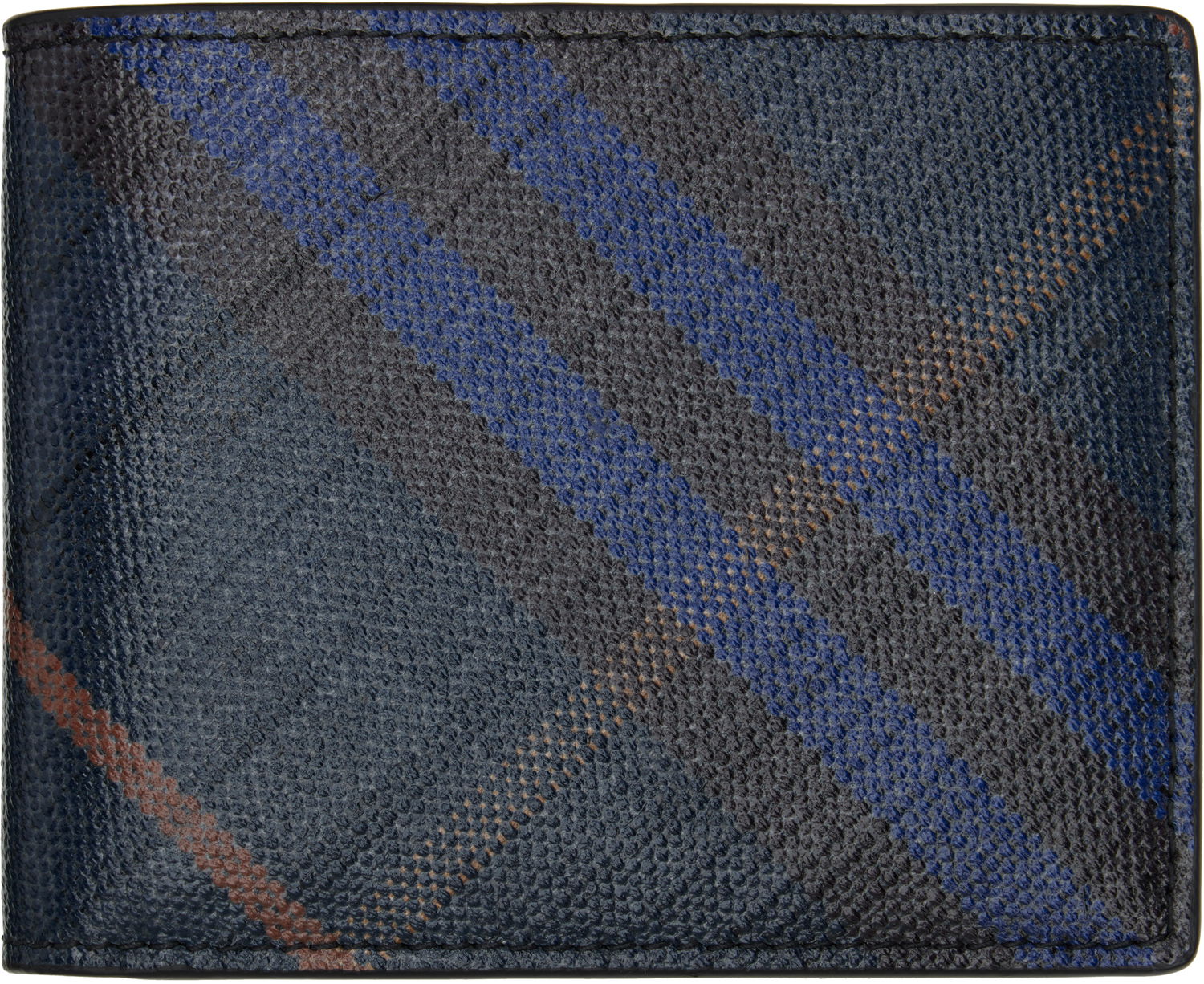Портфейл Burberry Burberry Check Bifold Wallet Тъмно синьо | 8112353, 0