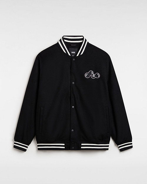 Яке бомбър Vans Scuttle Baseball Jacket Черно | VN000HMNBLK, 0