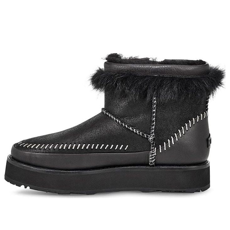 Кецове и обувки UGG Fluff Punk Fleece Lined Boots Черно | 1102950-BLK, 0