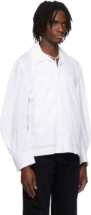 Риза Simone Rocha Simone Rocha Workwear Shirt Бяло | 5350D 1025, 1