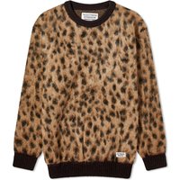 Пуловер WACKO MARIA Leopard Mohair Knitted Jumper Кафяво | 23FW-WMK-KN12-BGE, 1