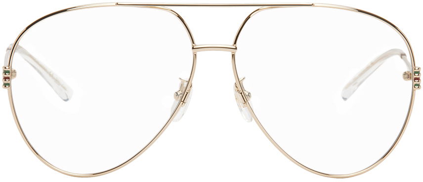 Слънчеви очила Gucci Aviator Бежово | GG1280S, 0