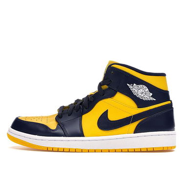 Кецове и обувки Jordan Air Jordan 1 Mid "Michigan" Жълто | 554724-707, 1