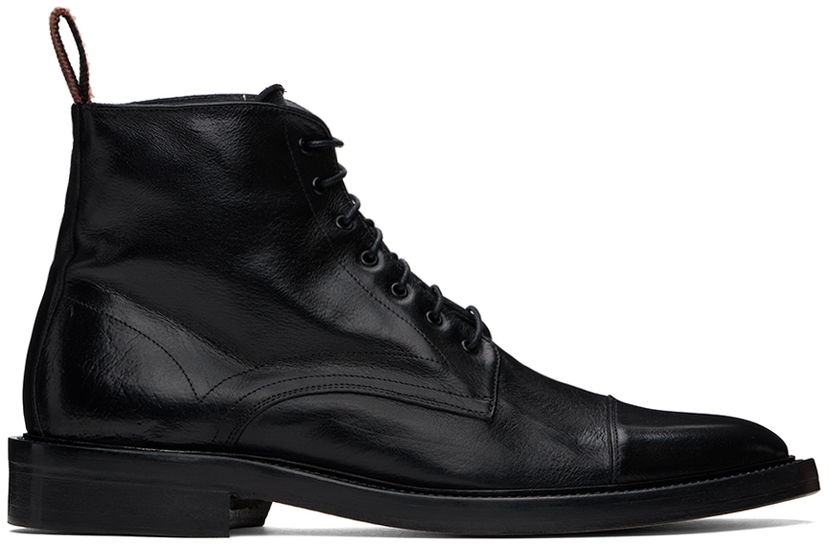 Облекло Paul Smith Paul Smith Leather Newland Boots Черно | M1S-NEW01-MLEA-79