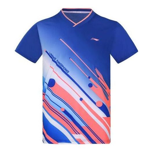 Тениска Li-Ning National Team Table Tennis T-Shirt Синьо | AAYS017-3