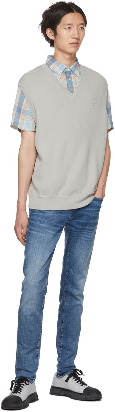 Пуловер rag & bone Winslow Knit Vest Сиво | MBS22P012LL12, 3