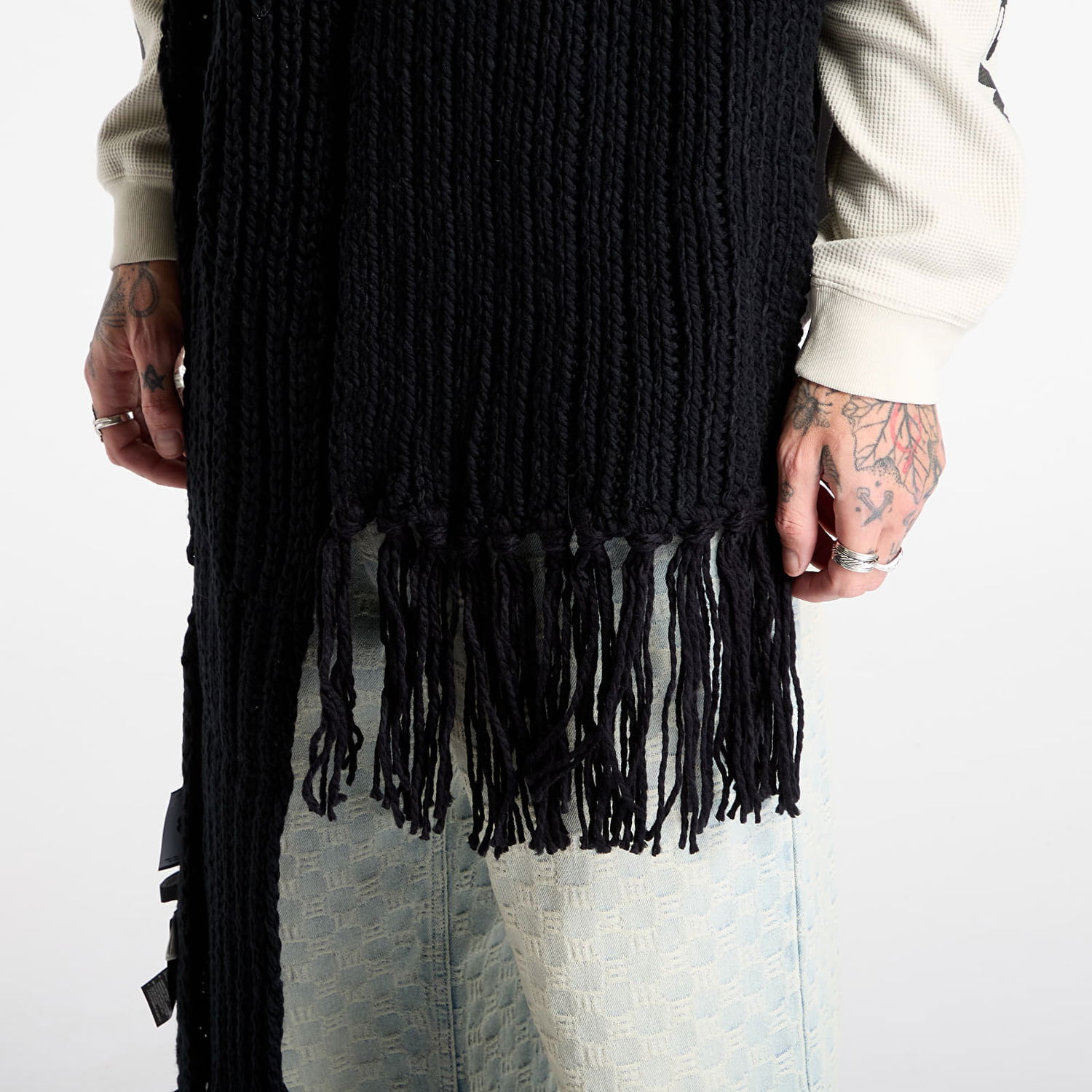 Шал Y-3 Y-3 Chunk Scarf Universal Черно | JX8302, 1