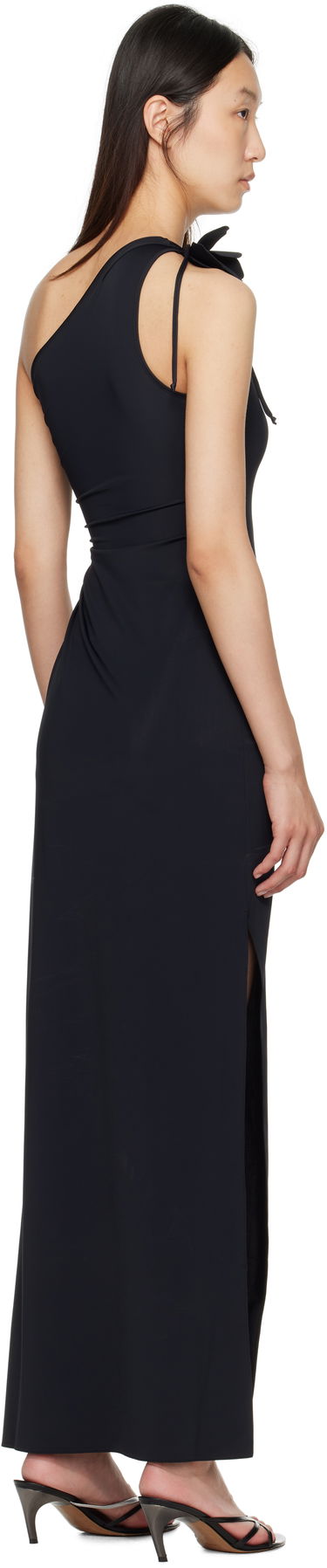 Pокля Coperni Coperni Asymmetric Flower Maxi Dress Черно | COPR213F5021, 2