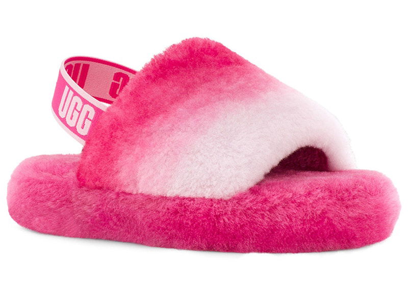 Кецове и обувки UGG UGG Fluff Yeah Slide Gradient Розово | 1120772K-PCMB, 0